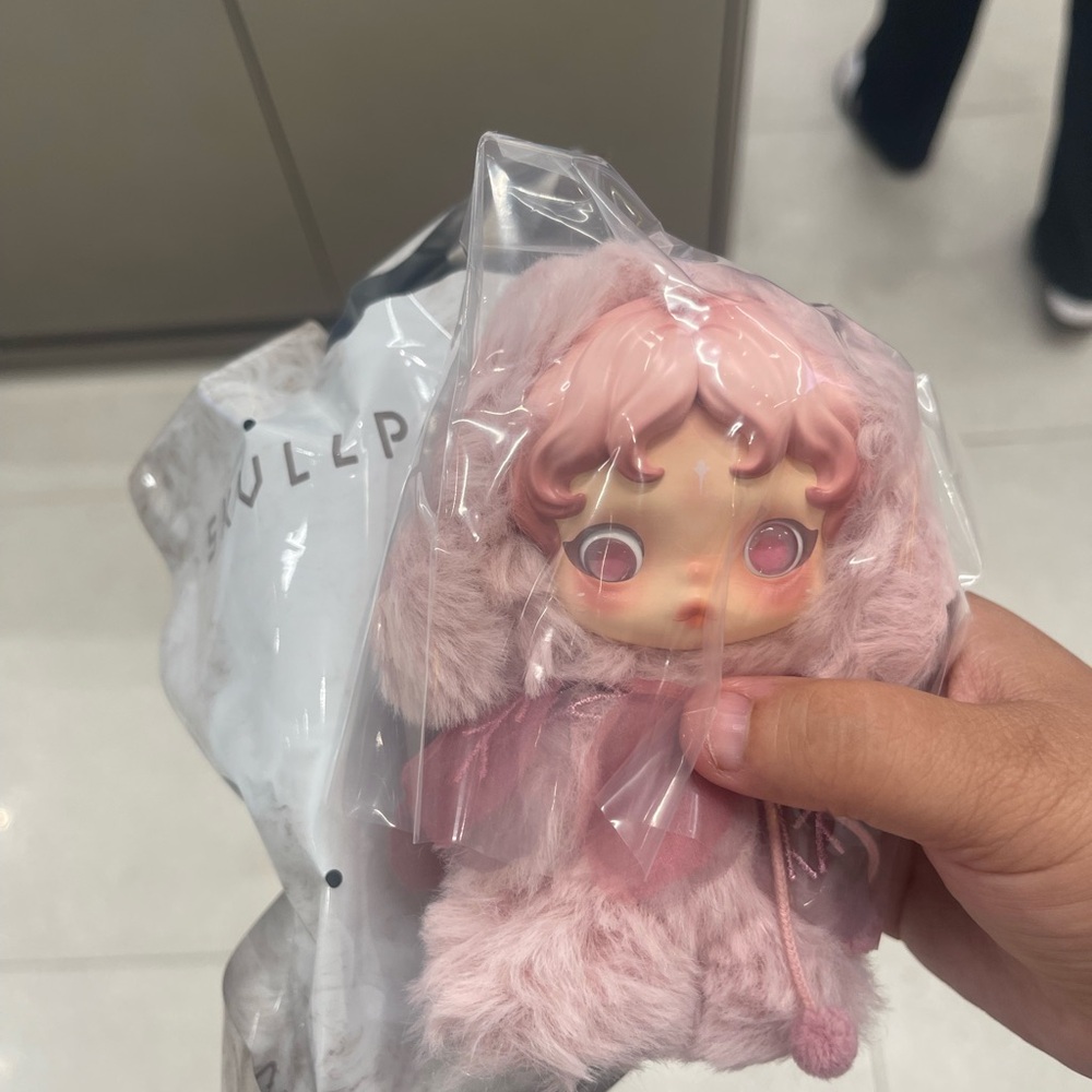 Pink Plush Doll with Hood